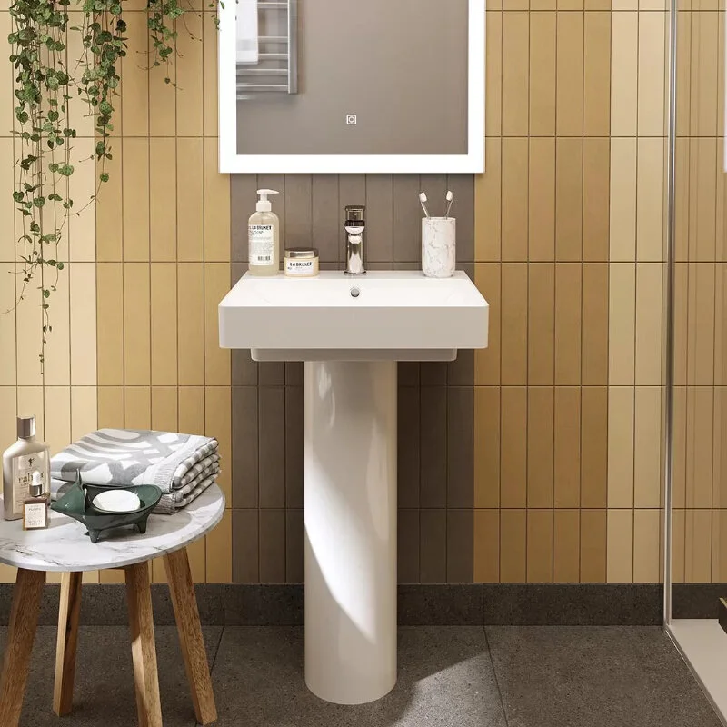 Раковина Kerama Marazzi Pro KMPRWb50GWh1 мебельная\подвесная 50, белая глянцевая — Изображение 8
