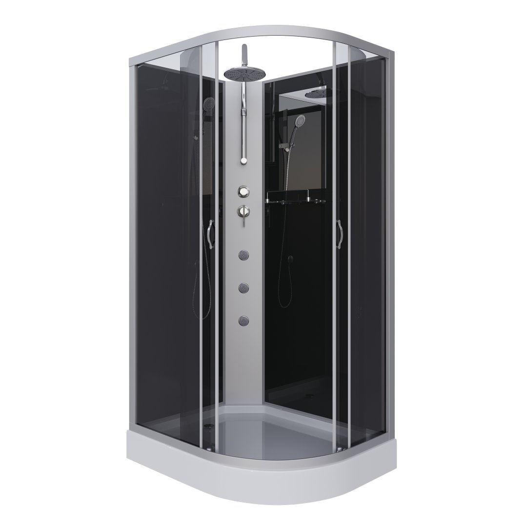 Душевая кабина Niagara Classic NG-3512-14LBKTG (1200х800х2100) низкий поддон (13см) стекло тонированное 35121433LBKTG Душевая кабина Niagara Classic NG-3512-14LBKTG (1200х800х2100) низкий поддон (13см) стекло тонированное 35121433LBKTG