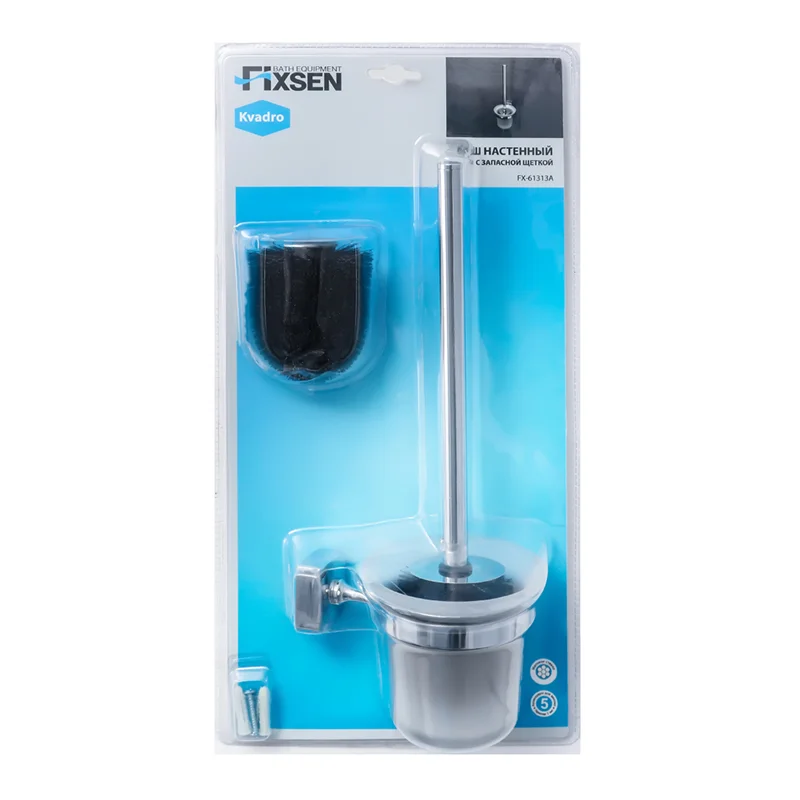 Ершик для унитаза FIXSEN KVADRO FX-61313A хром — Изображение 3