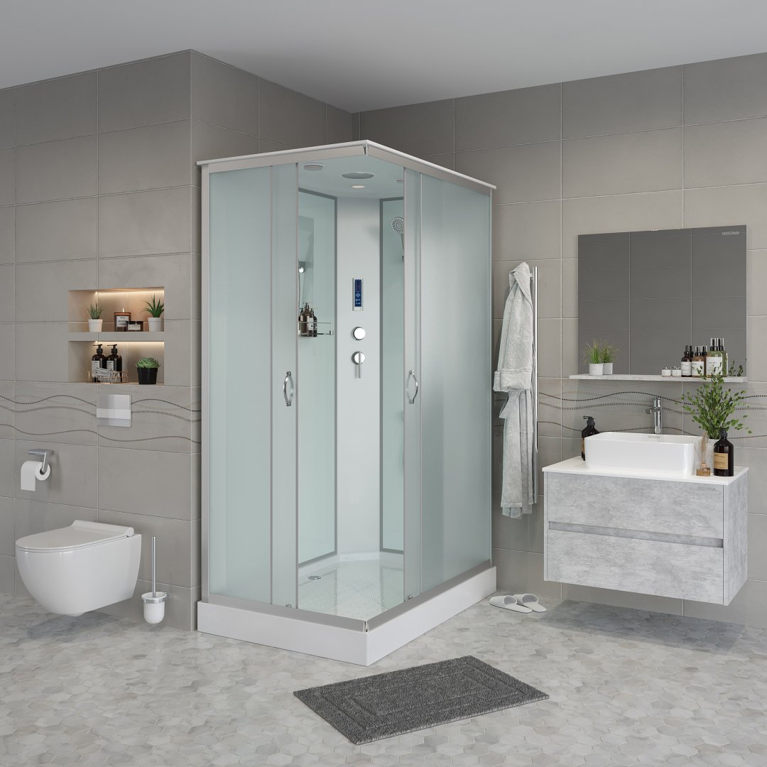 Душевая кабина Niagara Classic NG-43285-14QP (1200х800х2150) низкий поддон (13см) стекло матовое 432853QP Душевая кабина Niagara Classic NG-43285-14QP (1200х800х2150) низкий поддон (13см) стекло матовое 432853QP