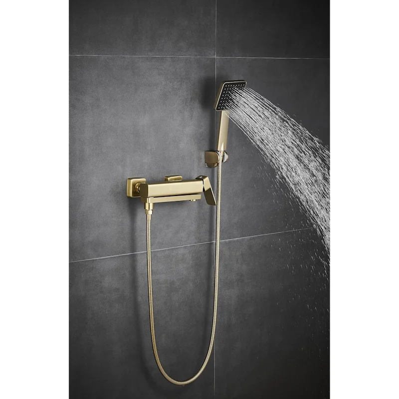 Смеситель для ванны Fmark FS8724-22C золото матовое — Изображение 5