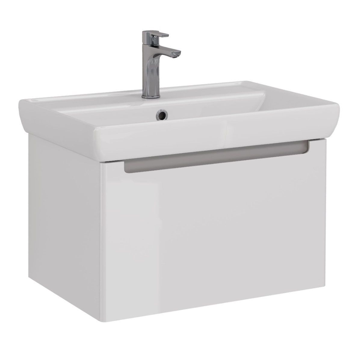 Тумба под раковину Lemark BUNO MINI 70 см подвесная, серый/белый LM05BM70T Тумба под раковину Lemark BUNO MINI 70 см подвесная, серый/белый LM05BM70T
