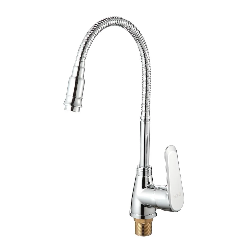 Смеситель для кухни D-Lin D150362-Q с гибким изливом, хром — Изображение 1