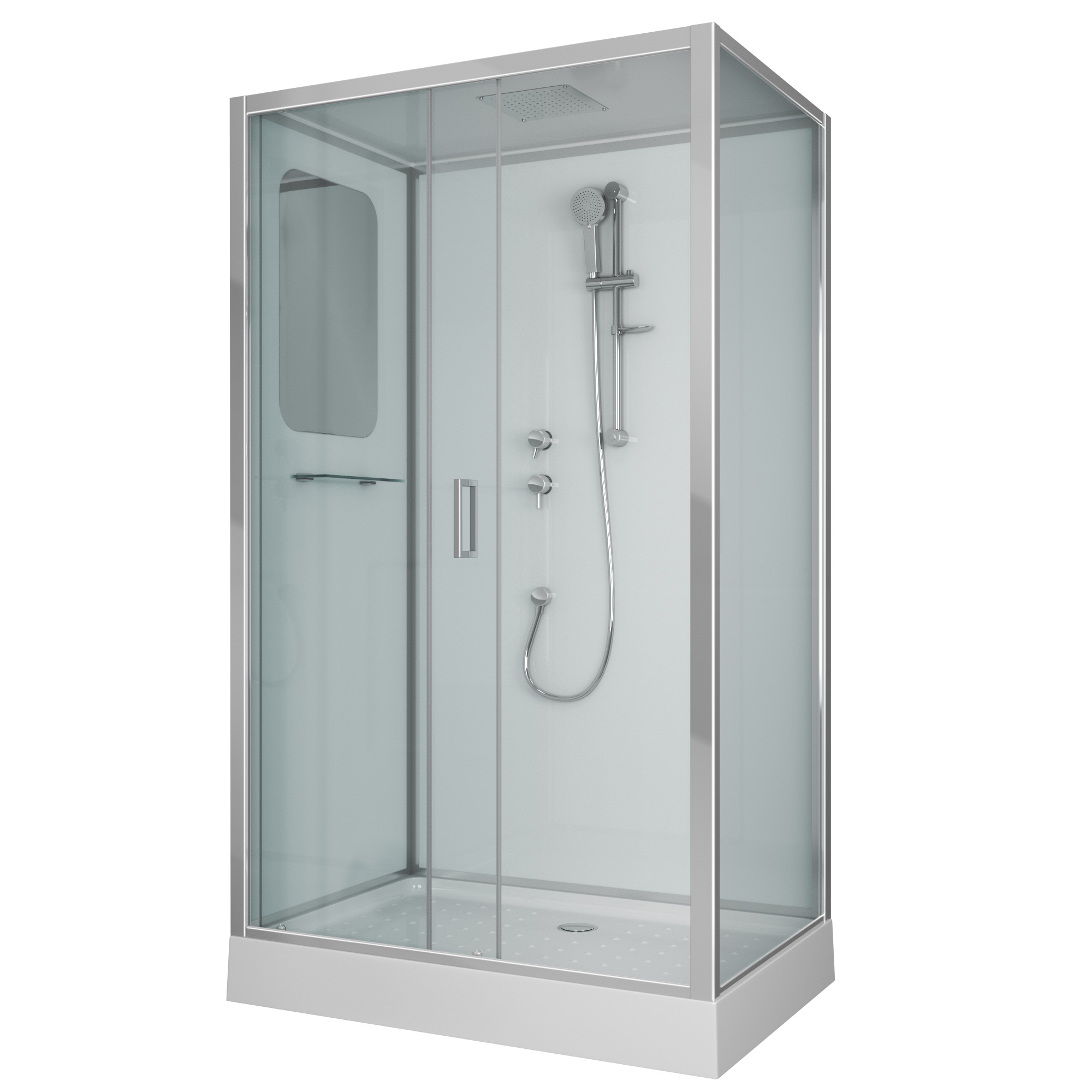 Душевая кабина Niagara Premium NG-6012-01QL (1200х800х2100) низкий поддон (16 см) стекло прозрачное 60120114QL Душевая кабина Niagara Premium NG-6012-01QL (1200х800х2100) низкий поддон (16 см) стекло прозрачное 60120114QL