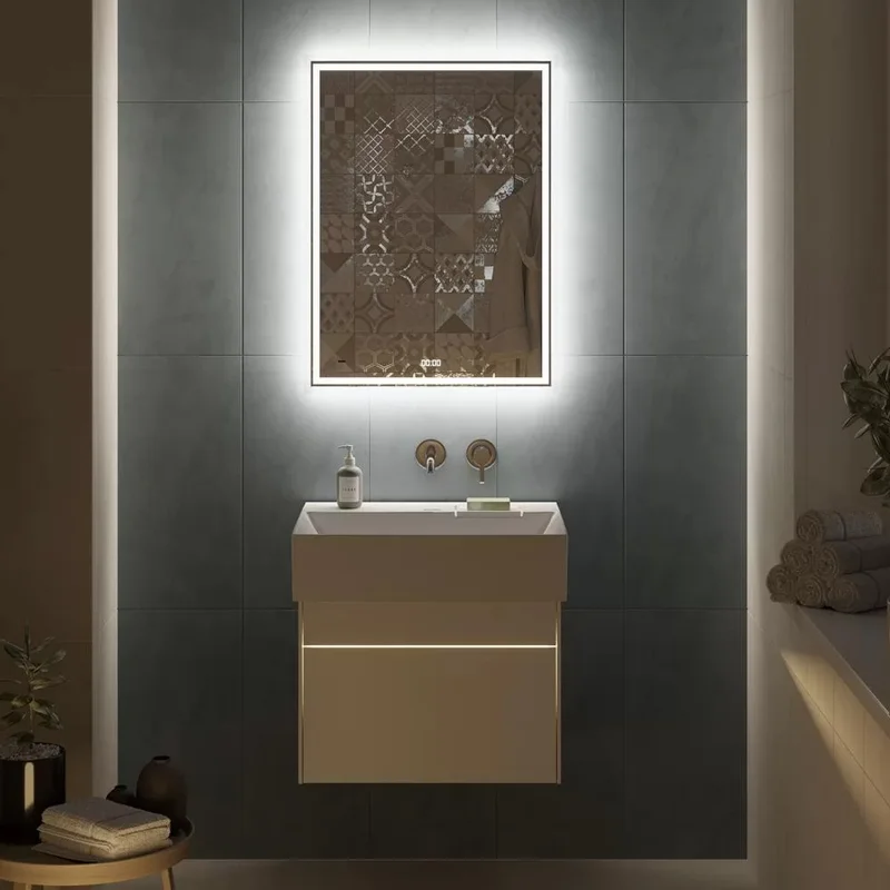 Зеркало Kerama Marazzi Tecno TE.mi.60 c LED 60 с подсветкой, с функцией антизапотевание, белое глянцевое — Изображение 7