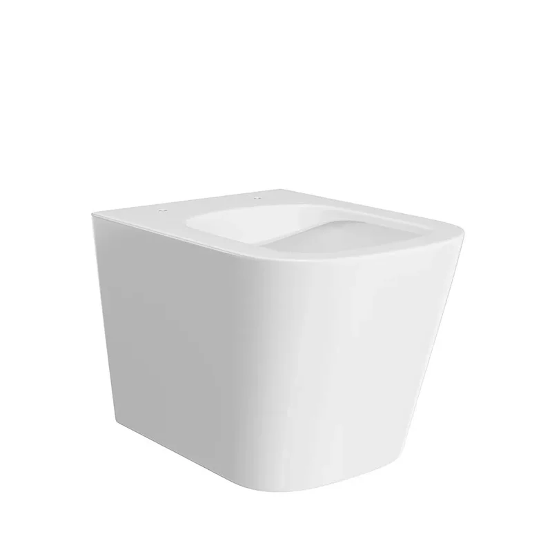 Унитаз подвесной Kerama Marazzi Cubo CU.wc.02 безободковый с крепежом и сиденьем, белый глянцевый — Изображение 2