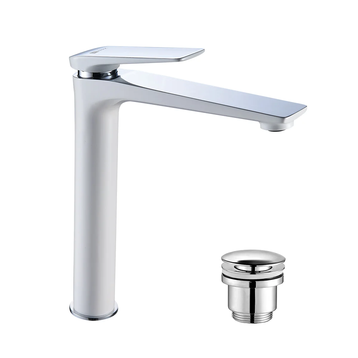 Смеситель для раковины Lemark Allegro LM5909CW монолитный, хром/белый Смеситель для раковины Lemark Allegro LM5909CW монолитный, хром/белый