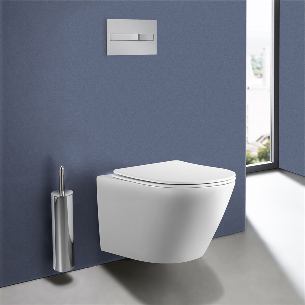 Унитаз подвесной Vincea One VT1-29 безободковый Tornado, белый, ультратонкое сиденье soft-close Унитаз подвесной Vincea One VT1-29 безободковый Tornado, белый, ультратонкое сиденье soft-close