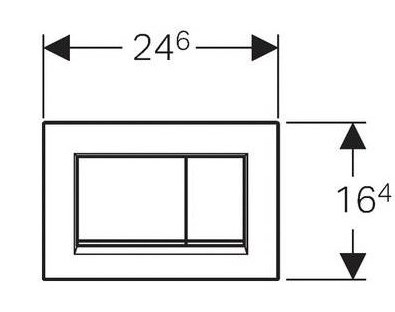 Клавиша смыва Geberit Sigma 30 115.883.DW.1, черный глянец Клавиша смыва Geberit Sigma 30 115.883.DW.1, черный глянец