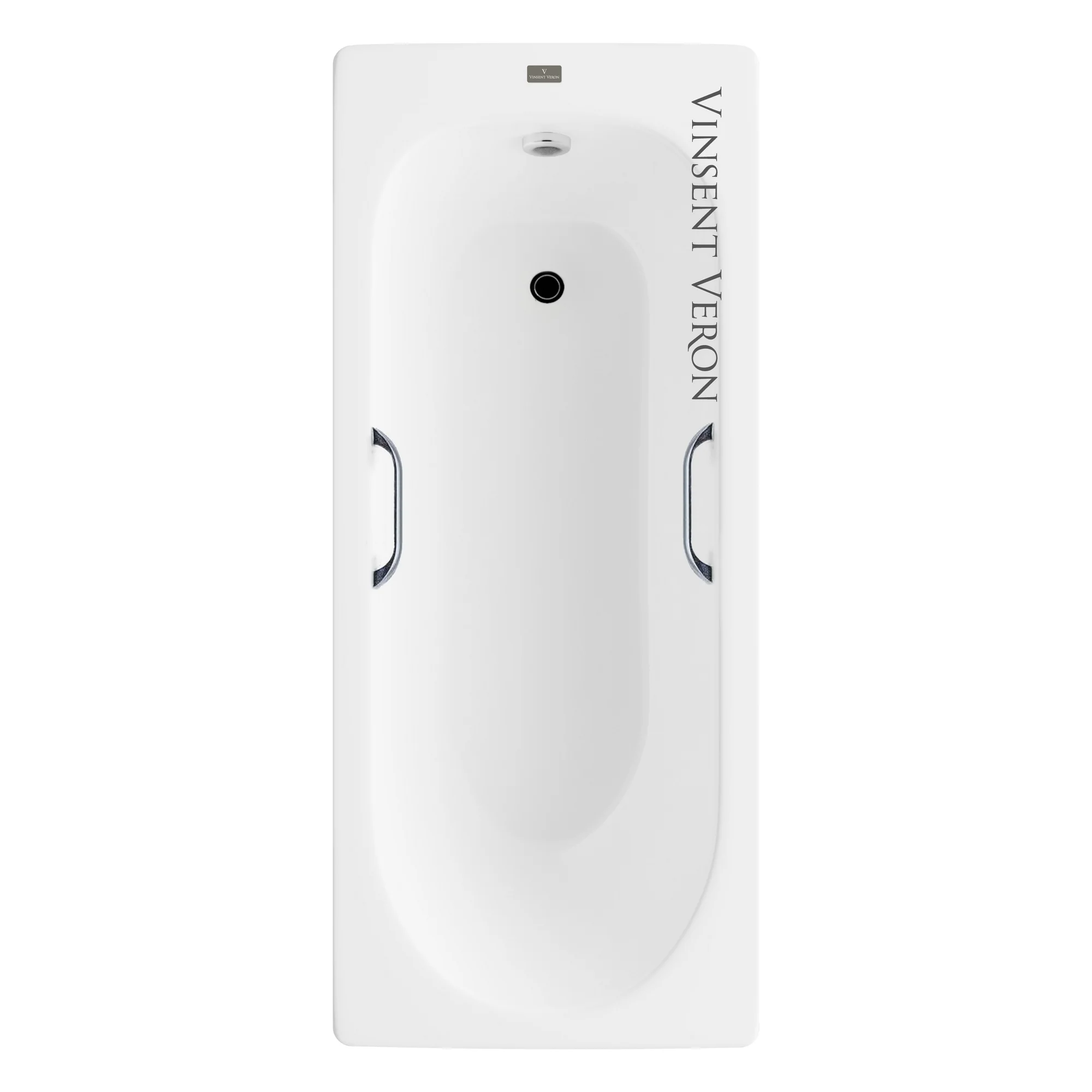 Ванна чугунная Vinsent Veron Soissons 170x70x42 VCN1707042H/VH0012CH с хромированными ручками Ванна чугунная Vinsent Veron Soissons 170x70x42 VCN1707042H/VH0012CH с хромированными ручками