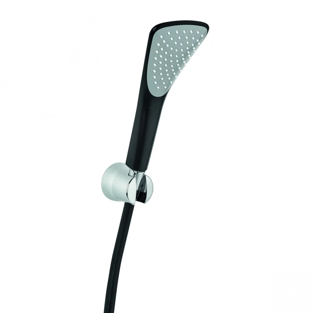 Душевой гарнитур Kludi Fizz 1S, черный хром матовый 6765087-00 Душевой гарнитур Kludi Fizz 1S, черный хром матовый 6765087-00