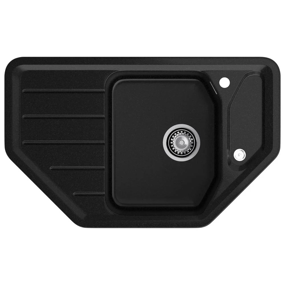 Кухонная мойка GranFest CORNER C-800E черный — Изображение 1