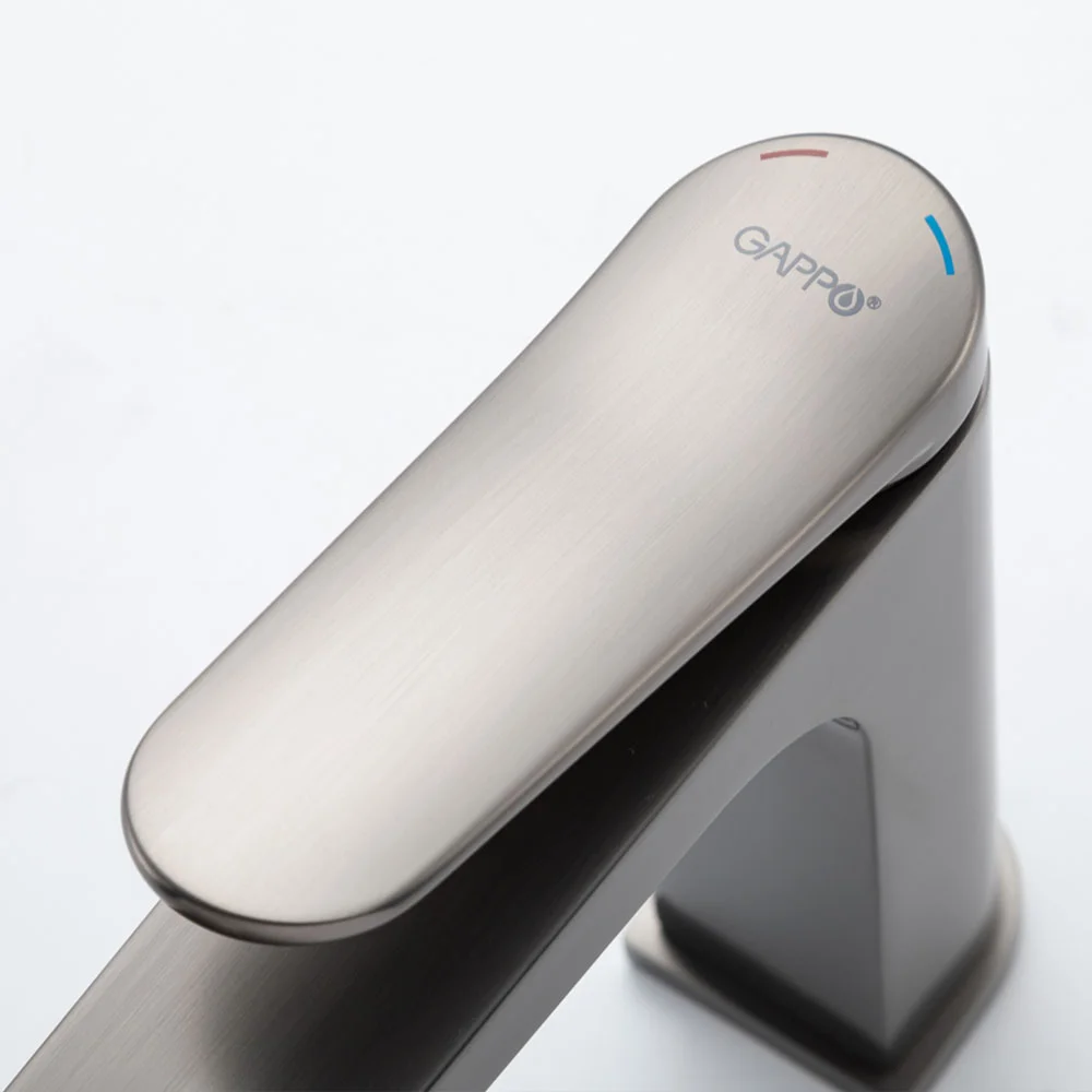 Смеситель для раковины Gappo G1010-9 оружейная сталь — Изображение 7