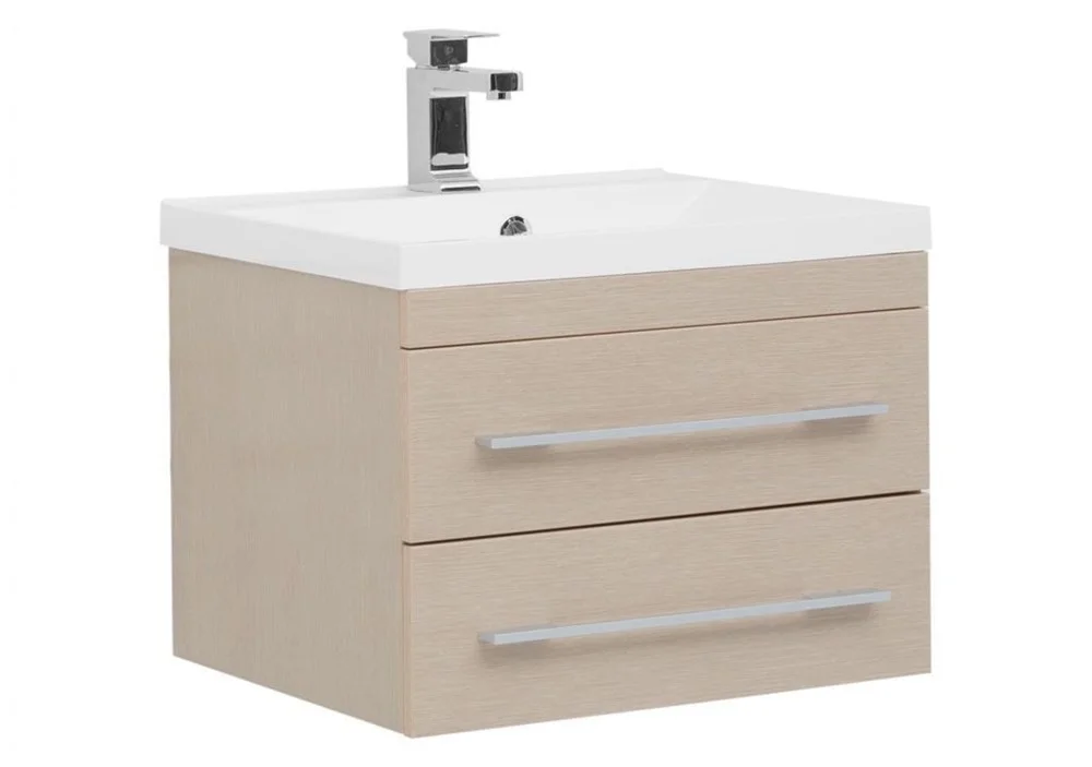 Тумба с раковиной Aquanet Нота NEW 58 светлый дуб 00171485 + 00204117 Тумба с раковиной Aquanet Нота NEW 58 светлый дуб 00171485 + 00204117