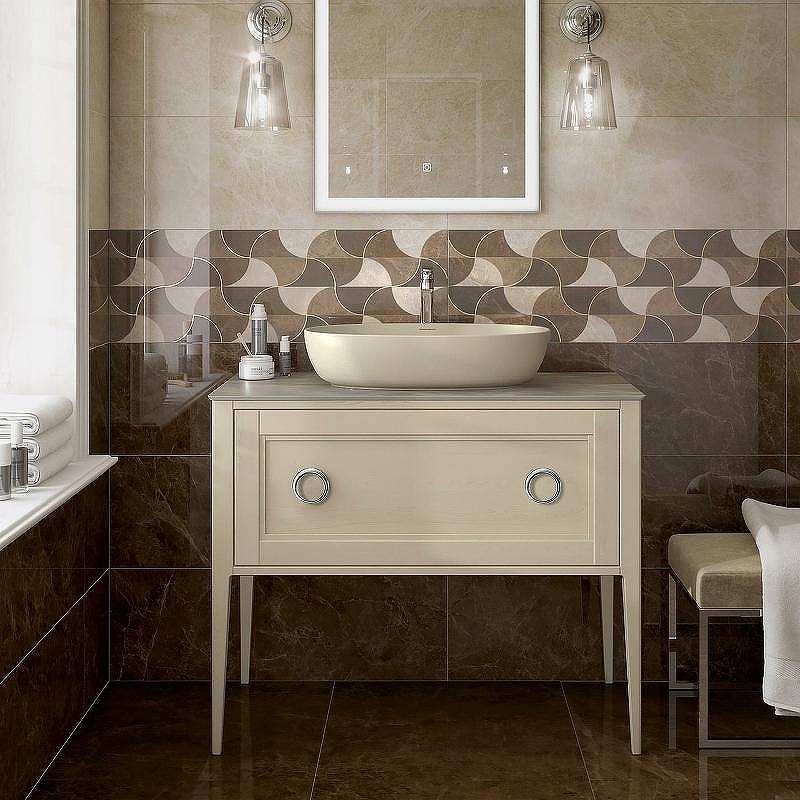Раковина Kerama Marazzi Plaza PLR.wb.60\SAN накладная 60, песочная матовая — Изображение 2