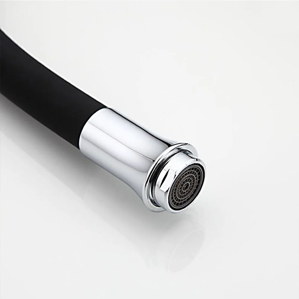 Смеситель для кухни FRAP F4042 с гибким изливом, черный — Изображение 5