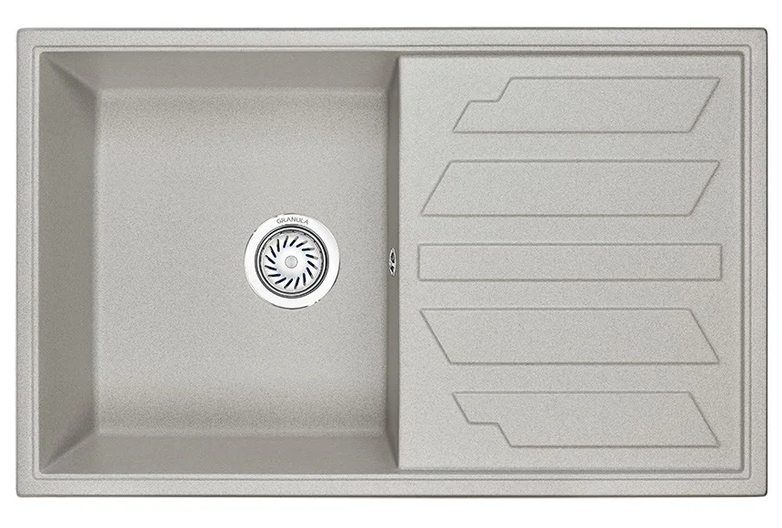 Кухонная мойка Granula 8002, БАЗАЛЬТ, кварц 790х500 Кухонная мойка Granula 8002, БАЗАЛЬТ, кварц 790х500