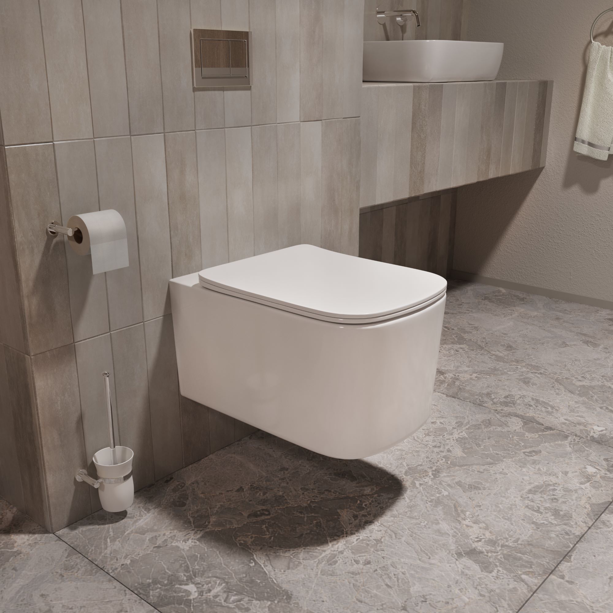 Унитаз подвесной Vincea Tornado Ultra VT1-32T, цвет белый, ультратонкое сиденье soft-close Унитаз подвесной Vincea Tornado Ultra VT1-32T, цвет белый, ультратонкое сиденье soft-close