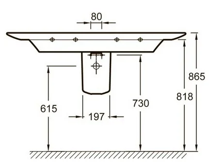 Раковина Jacob Delafon Presquile E4435 E4435-00 Раковина Jacob Delafon Presquile E4435 E4435-00