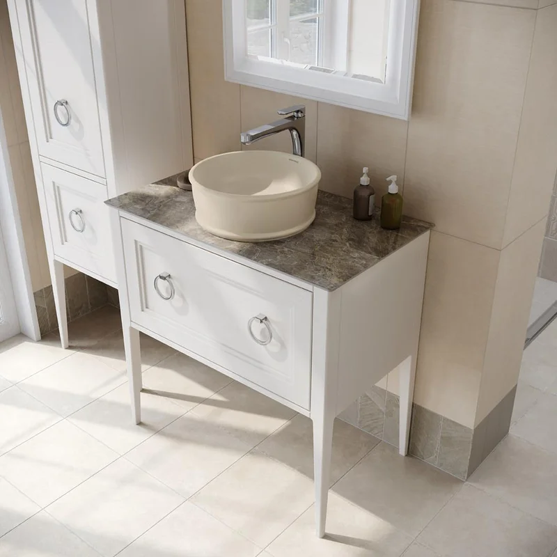 Раковина Kerama Marazzi Circo CI.wb.36\SAN накладная 36, песочная матовая — Изображение 4