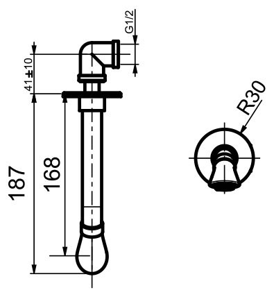 Излив Webert Opera AC0983560, черный Излив Webert Opera AC0983560, черный