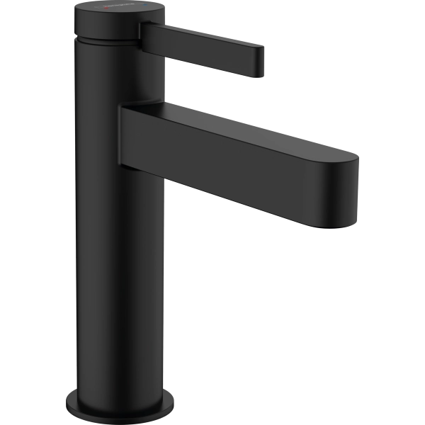 Смеситель для раковины Hansgrohe Finoris 110, со сливным клапаном Push-Open 76023670, матовый черный Смеситель для раковины Hansgrohe Finoris 110, со сливным клапаном Push-Open 76023670, матовый черный