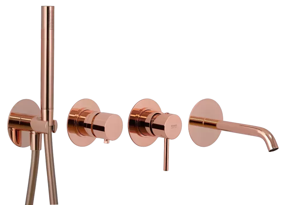 Смеситель для ванны Remer X Style X96S03ROXXRL, медь глянцевая Смеситель для ванны Remer X Style X96S03ROXXRL, медь глянцевая