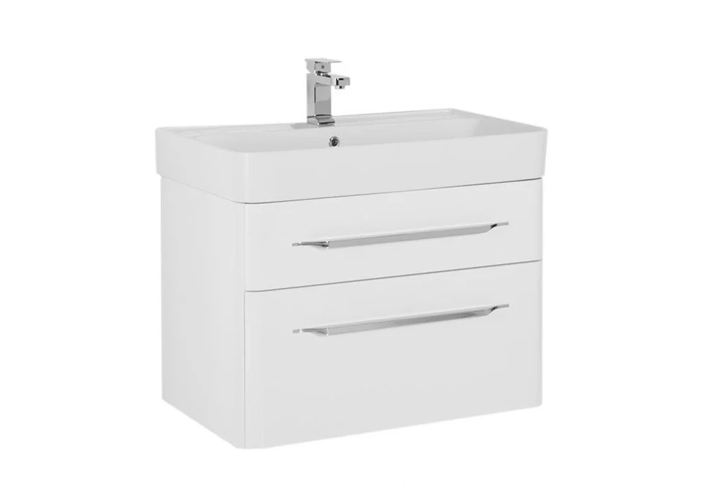 Тумба с раковиной Aquanet Виченца 80 белый 00196963 + 00196344 Тумба с раковиной Aquanet Виченца 80 белый 00196963 + 00196344