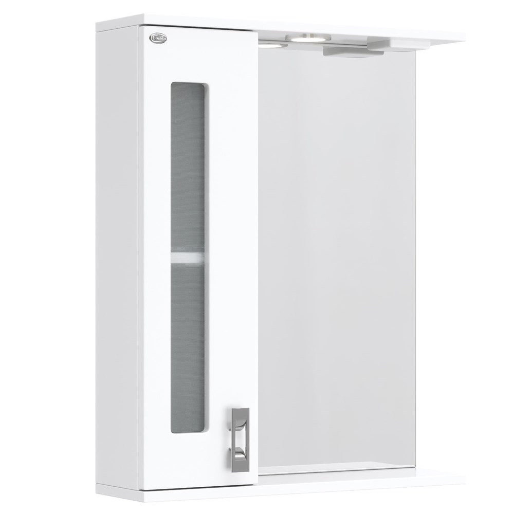 Зеркальный шкаф Onika КРИСТАЛЛ 58.01 левый 205817 Зеркальный шкаф Onika КРИСТАЛЛ 58.01 левый 205817