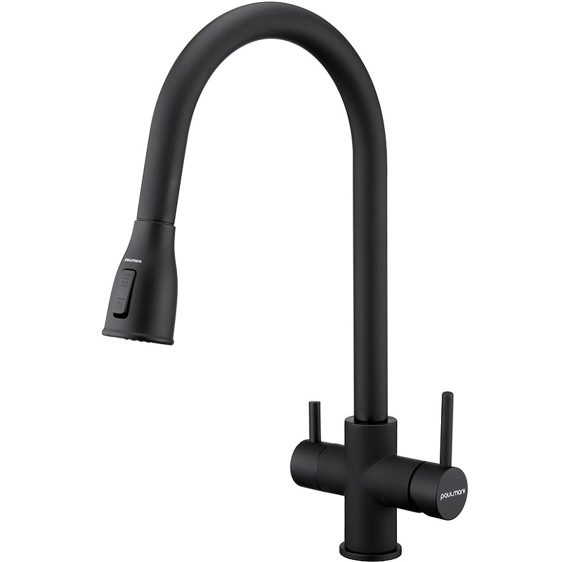 Смеситель для кухни Paulmark LANGE черный La214212-BLM Смеситель для кухни Paulmark LANGE черный La214212-BLM