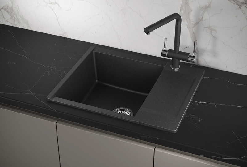 Кухонная мойка Granula 6202 черный — Изображение 1