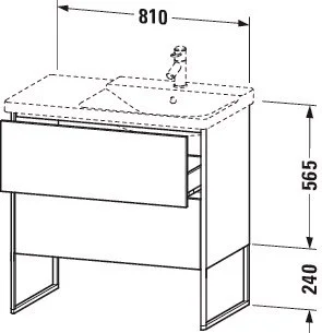 Тумба под раковину Duravit XSquare XS446706161 напольная 81 см Коричнево-оливковый глянцевый Тумба под раковину Duravit XSquare XS446706161 напольная 81 см Коричнево-оливковый глянцевый