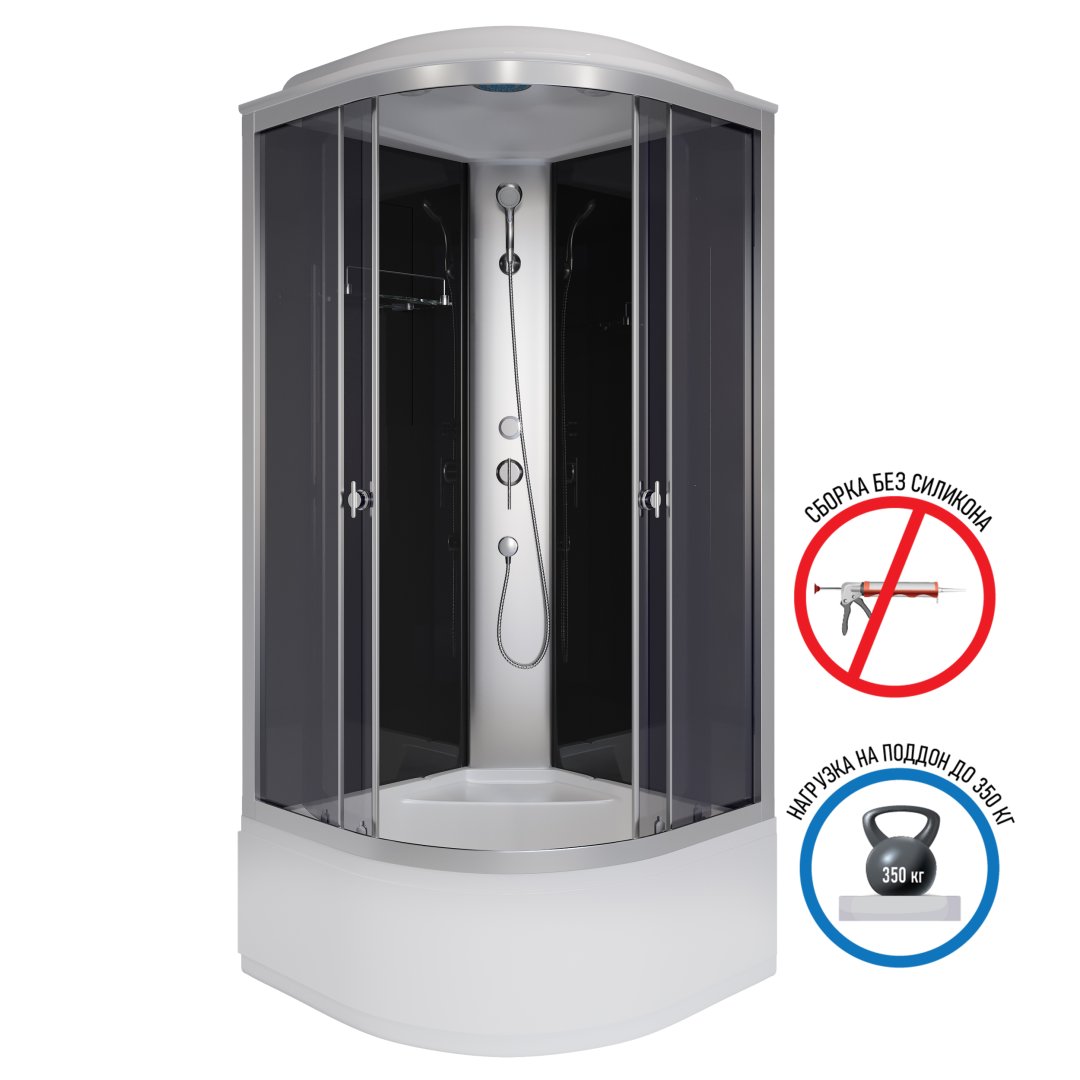 Душевая кабина Niagara Eco E80/40/TN (800х800х2150) E80/40/TN Душевая кабина Niagara Eco E80/40/TN (800х800х2150) E80/40/TN