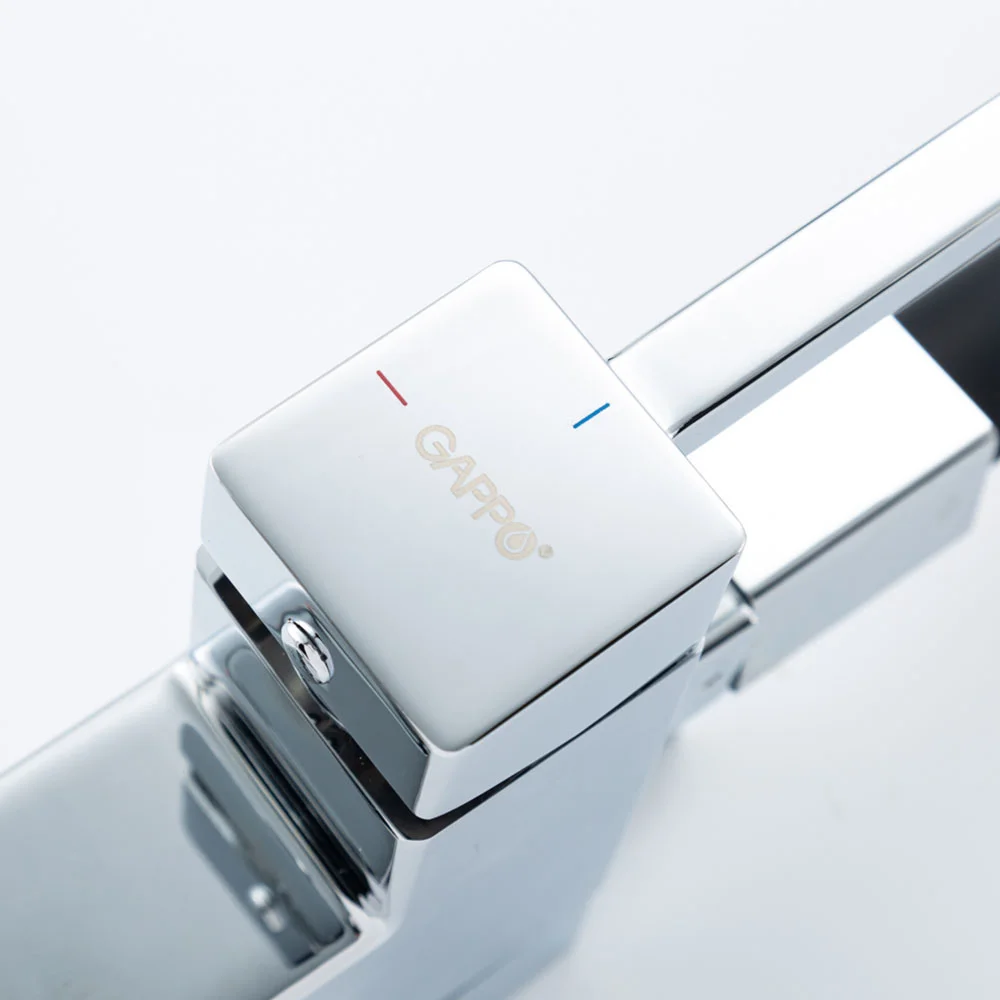 Смеситель для кухни GAPPO G4395-30 с гибким изливом и подключением фильтра, хром — Изображение 10