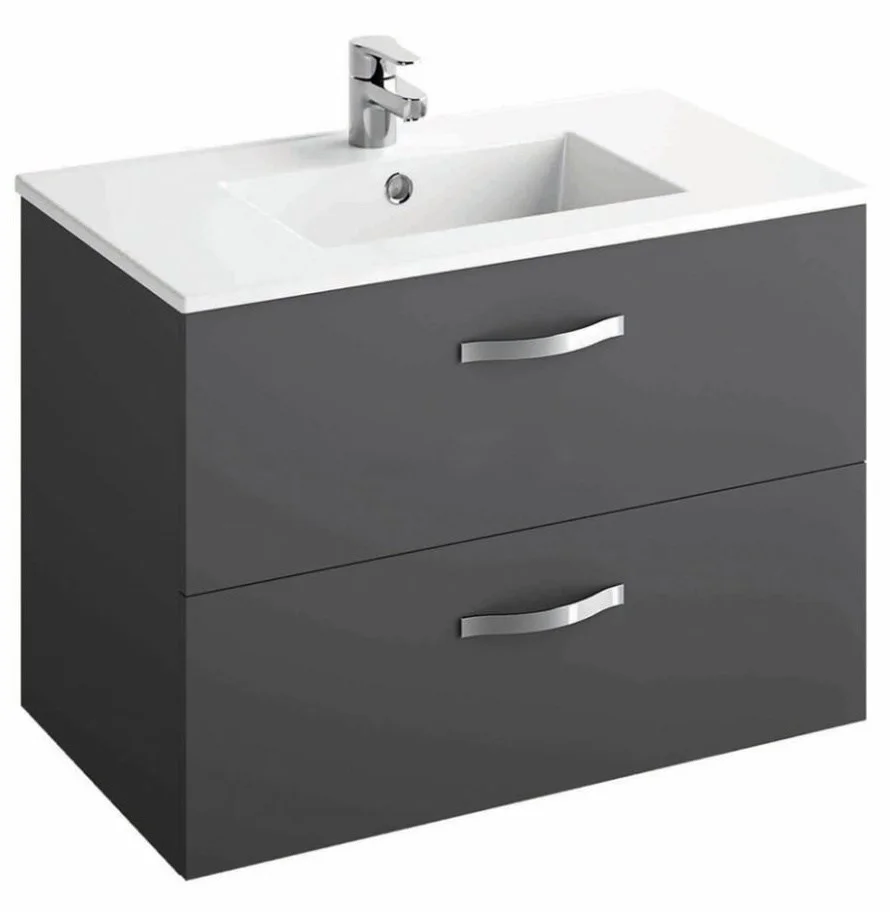 Тумба под раковину Jacob Delafon Ola EB391RU-N14, серый антрацит 80 см Тумба под раковину Jacob Delafon Ola EB391RU-N14, серый антрацит 80 см
