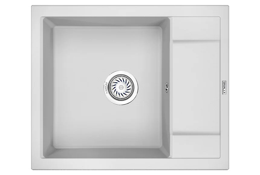 Кухонная мойка Granula 6002, АРКТИК (БЕЛЫЙ), кварц 600х500 Кухонная мойка Granula 6002, АРКТИК (БЕЛЫЙ), кварц 600х500