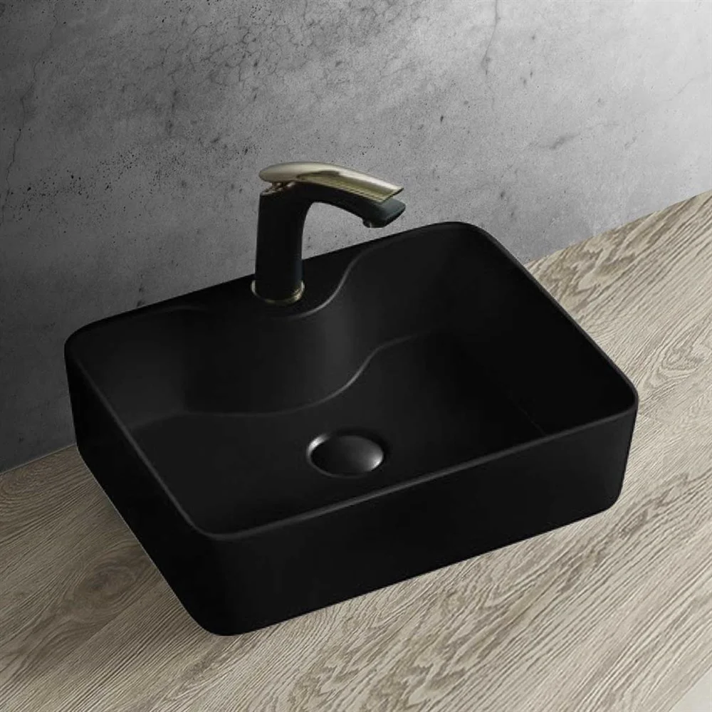 Раковина Vincea VBS-127MB, 475x365x130 черная Раковина Vincea VBS-127MB, 475x365x130 черная