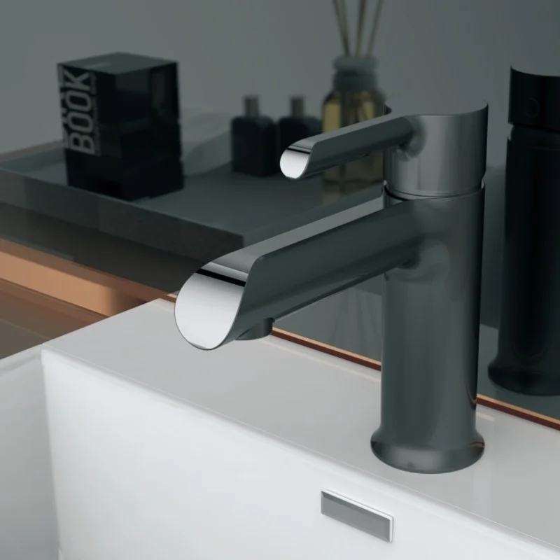 Смеситель для раковины Haiba HB10805-7 черный — Изображение 3