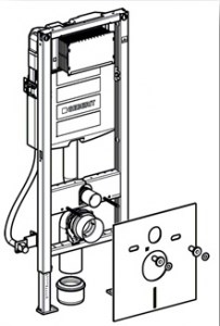 Инсталляция для унитаза Geberit Duofix 111.361.00.5 UP320 узкая рама 41 см.H112, для клавиш Sigma* Инсталляция для унитаза Geberit Duofix 111.361.00.5 UP320 узкая рама 41 см.H112, для клавиш Sigma*