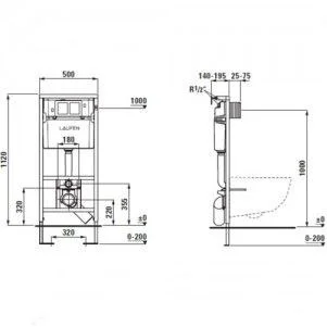 Инсталляция для унитаза Laufen LIS CW1 9466.0 (8.9466.0.000.000.1) Инсталляция для унитаза Laufen LIS CW1 9466.0 (8.9466.0.000.000.1)