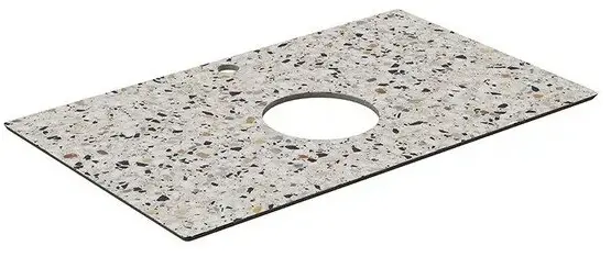 Столешница Kerama Marazzi Бричиола 80 KM6012G0471RP80Tc2 белый натуральный — Изображение 1