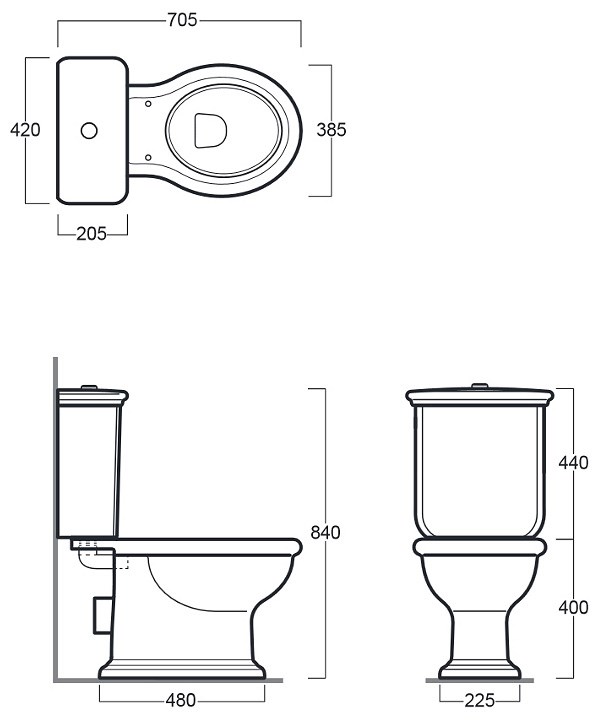 Унитаз напольный Simas Lante LA 08, компакт бронза D25 bronze Унитаз напольный Simas Lante LA 08, компакт бронза D25 bronze