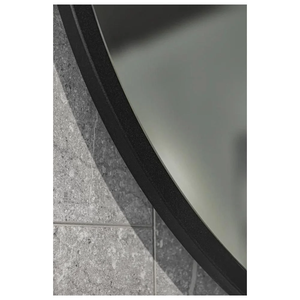 Зеркало Silver Mirrors Glory LED-00003068 D800 металлическая рама черный — Изображение 9