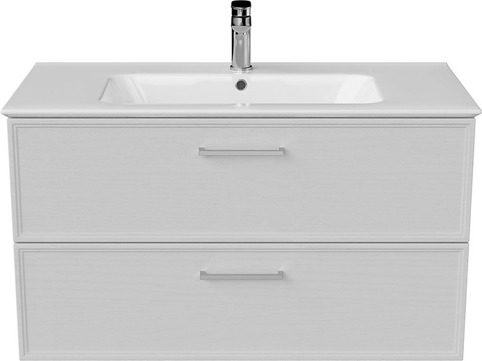 Тумба под раковину Kerama Marazzi Piano Classic PIA.CL.95\WHT.M подвесная 95 см, ясень белый матовый — Изображение 5
