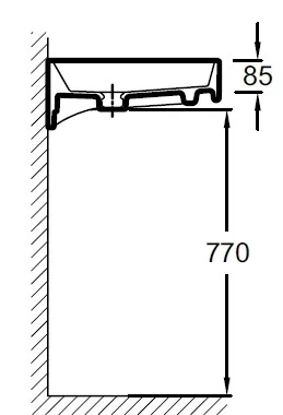 Раковина Jacob Delafon Rythmik EXM112-Z-00 120 см Раковина Jacob Delafon Rythmik EXM112-Z-00 120 см