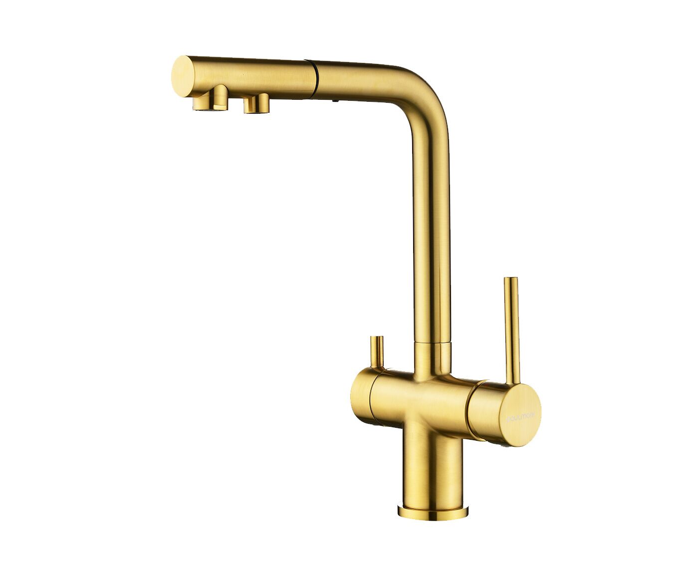 Смеситель для кухни Paulmark SERPENTINE брашированное золото Se213222-BG Смеситель для кухни Paulmark SERPENTINE брашированное золото Se213222-BG