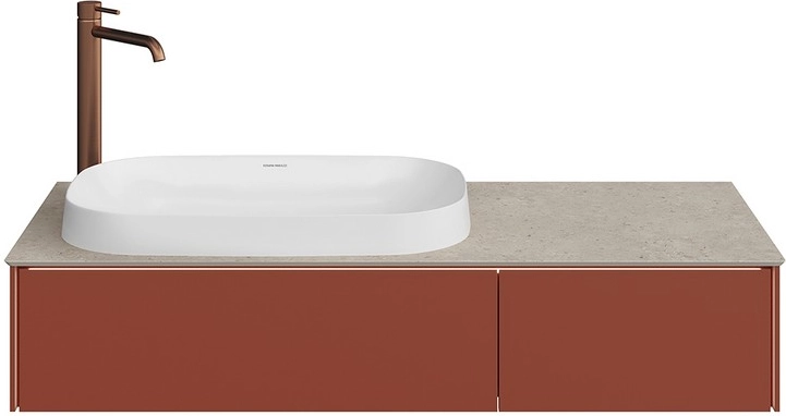 Тумба под раковину Kerama Marazzi Magica MA.120.2\VR.M подвесная 120, венецианский красный матовый — Изображение 4