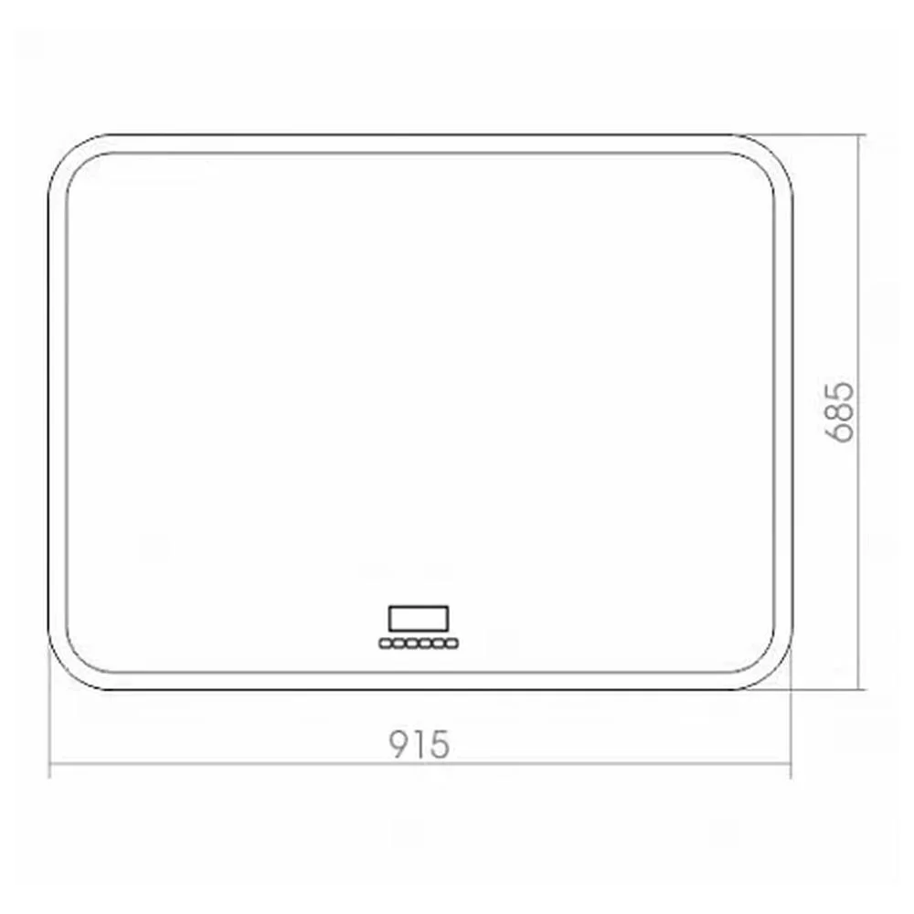 Зеркало Silver Mirrors Стив 915х685 ФР-00001063 модуль мфм+подогрев выключатель-сенсор — Изображение 2