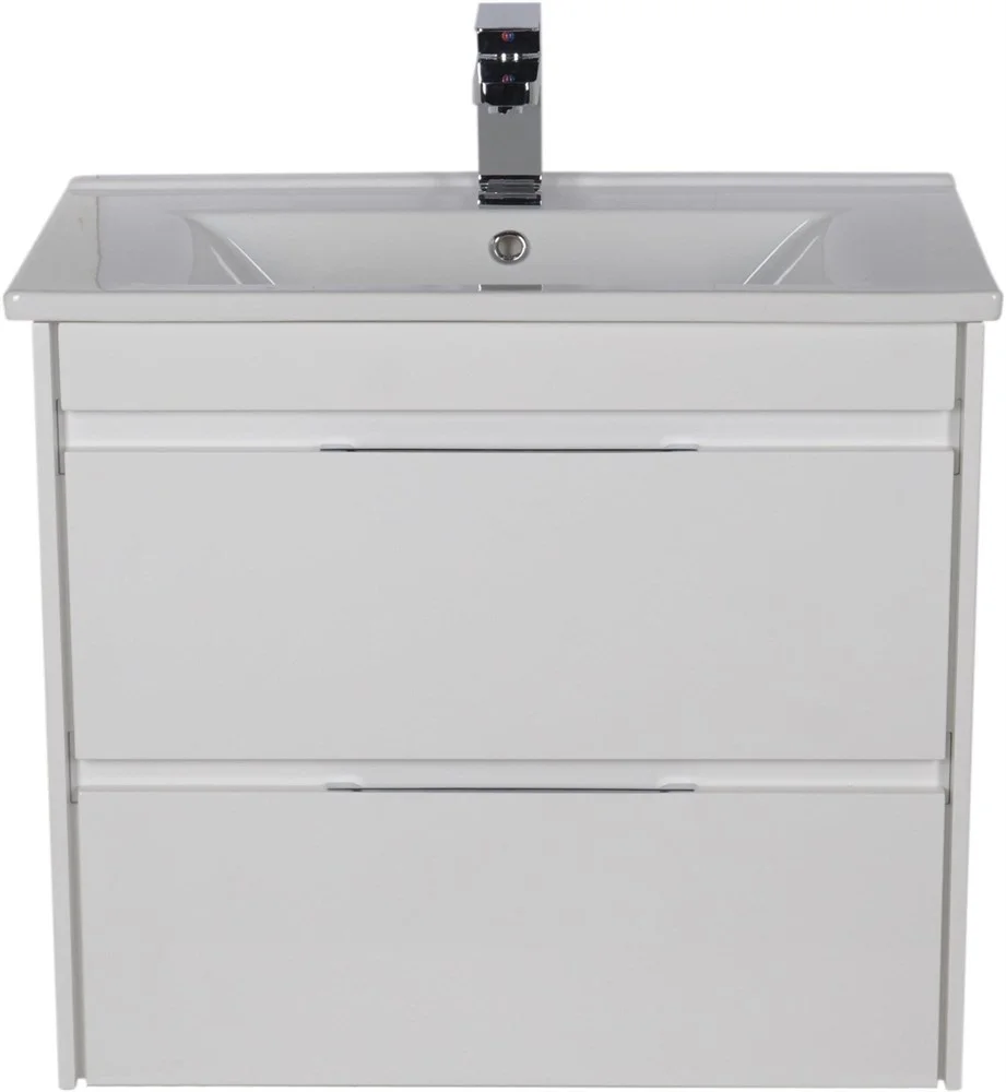 Тумба с раковиной Aquanet Тулон 75 белый 00183395+00182319 Тумба с раковиной Aquanet Тулон 75 белый 00183395+00182319