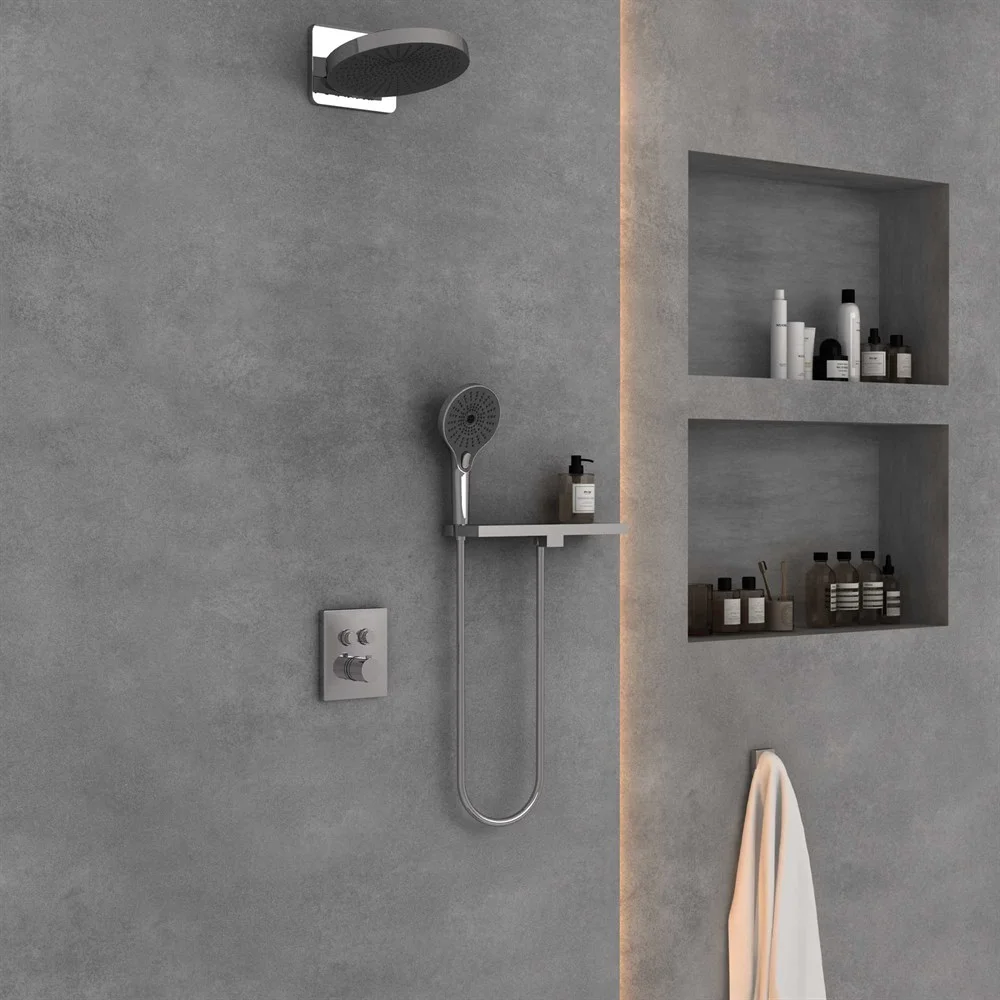 Душевая система Vincea Inspire VSFW-3I21T1RCH встраиваемая, термостатический, 2 режима, хром Душевая система Vincea Inspire VSFW-3I21T1RCH встраиваемая, термостатический, 2 режима, хром